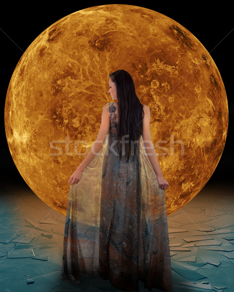 Ice fairy in front of a Venus Stock photo © gsermek