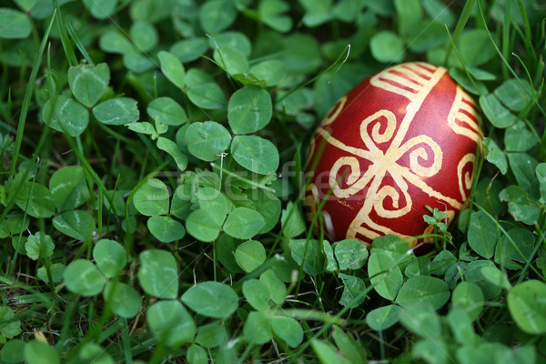 Croatian Easter egg made with traditional decorating techniques Stock photo © gsermek