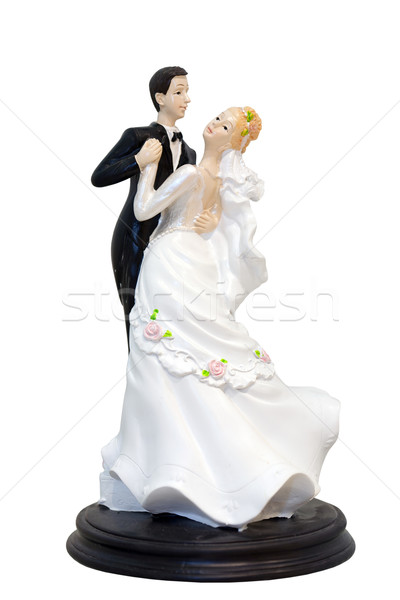 A wedding couple figurines Stock photo © gsermek