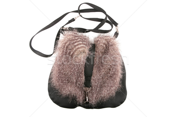 Female purse with fur Stock photo © gsermek