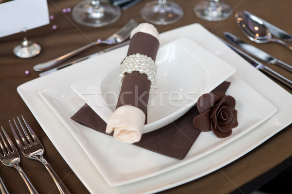 Wedding dinner detail Stock photo © gsermek