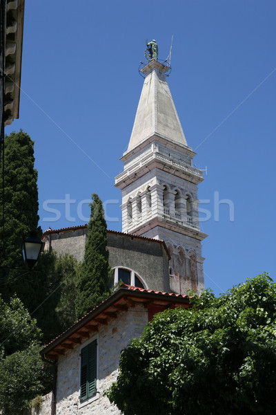 Templom templomtorony fal kastély kő tégla Stock fotó © gsermek