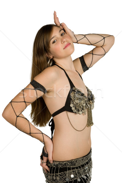 Portre genç göbek dansçı kadın kız Stok fotoğraf © gsermek