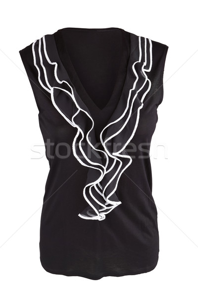 Women's sleeveless shirt with frills Stock photo © gsermek