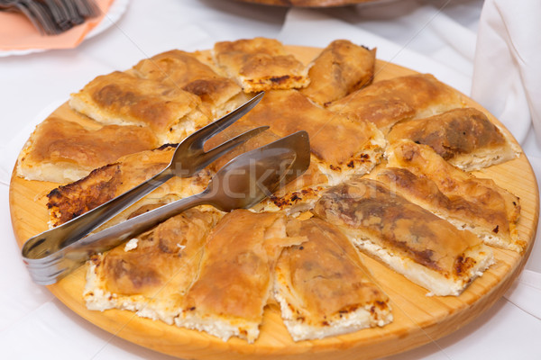 Słynny przekąska świeże ser żywności restauracji Zdjęcia stock © gsermek