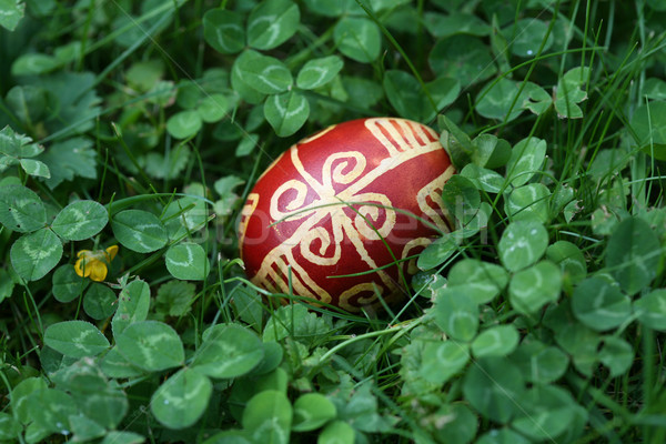 Croatian Easter egg made with traditional decorating techniques Stock photo © gsermek