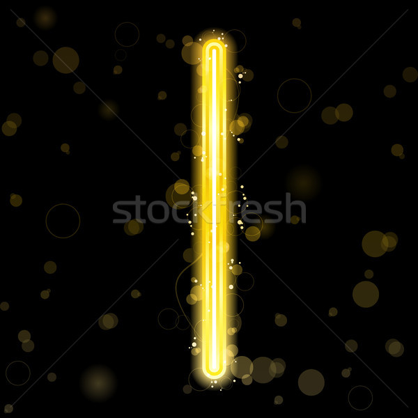 Alfabet złoty litery blask wektora tle Zdjęcia stock © gubh83