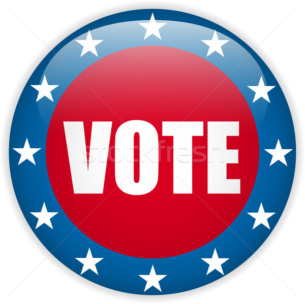米国 選挙 投票 ボタン ベクトル 青 ストックフォト © gubh83