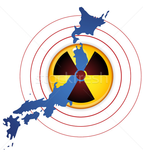 Japán földrengés szökőár nukleáris szerencsétlenség 2011 Stock fotó © gubh83