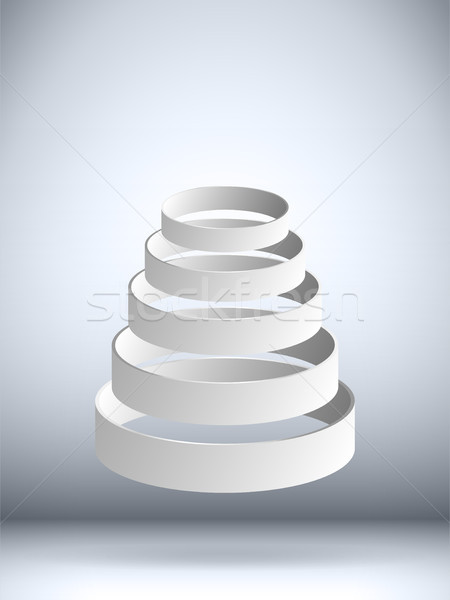 Futuristic Flying Circles Background Stock photo © gubh83