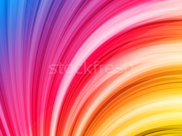 Abstract Colorful Waves on Black Background Stock photo © gubh83
