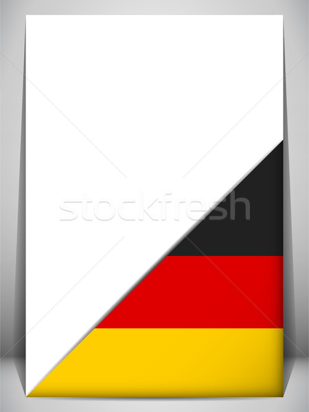 Germany Country Flag Turning Page Stock photo © gubh83