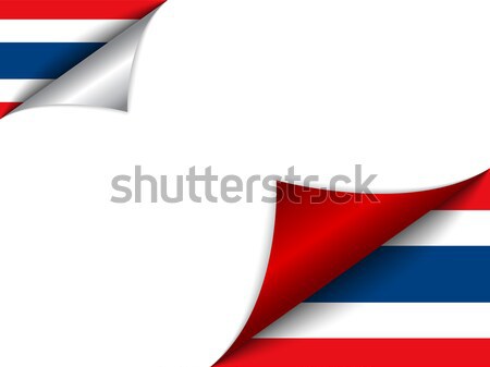 Thailand Country Flag Turning Page Stock photo © gubh83