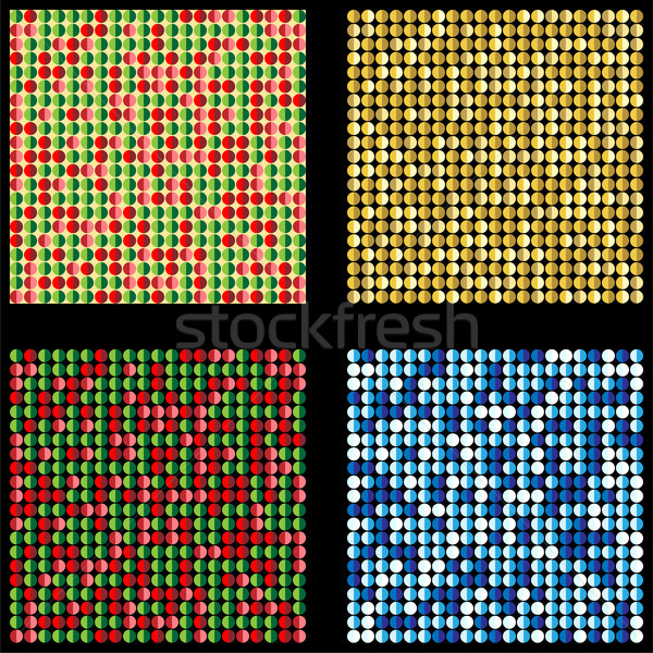 Set of four seamless christmas backgrounds Stock photo © gubh83