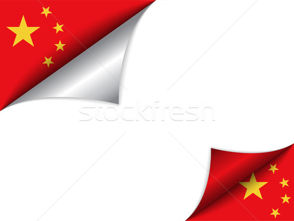 China Country Flag Turning Page Stock photo © gubh83