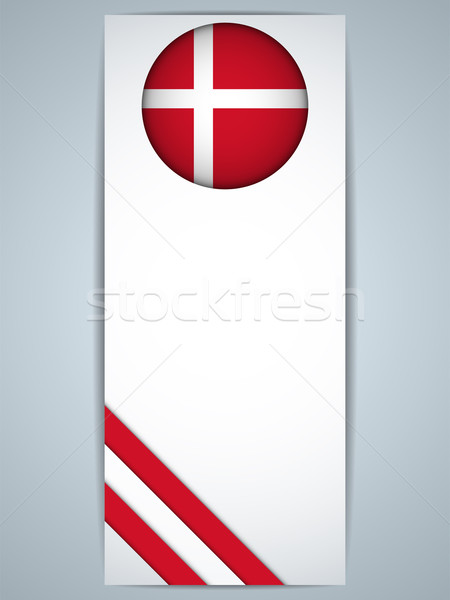 Denmark Country Set of Banners Stock photo © gubh83