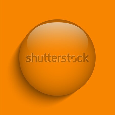 Orange Glas Kreis Taste Vektor Licht Stock foto © gubh83