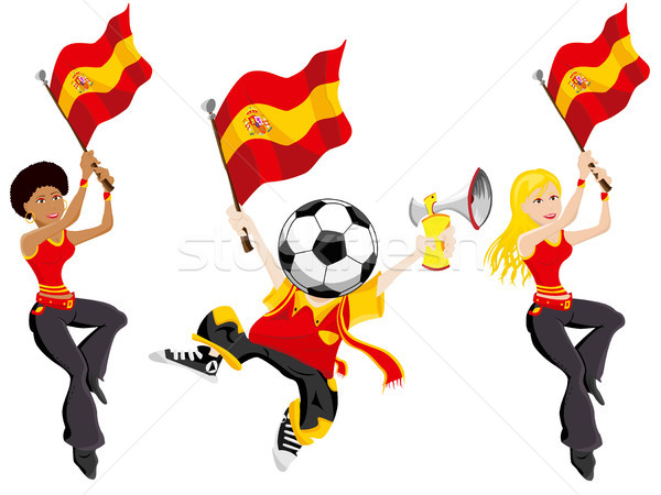 Spain Soccer Supporters.  Stock photo © gubh83