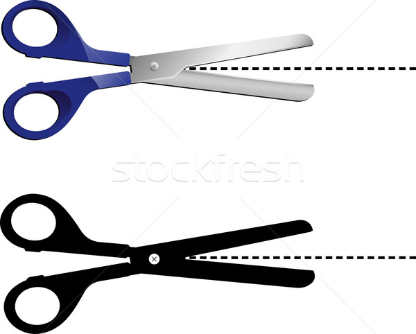 Wysoko szczegółowy nożyczki line działalności Zdjęcia stock © gubh83