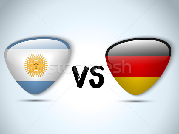 Argentina versus Germany Flag Soccer Game Stock photo © gubh83