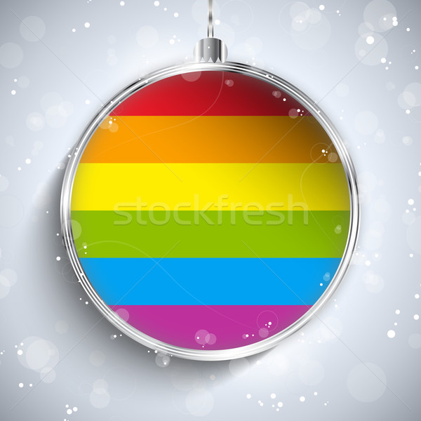 同性戀者 旗 聖誕節 球 向量 商業照片 © gubh83