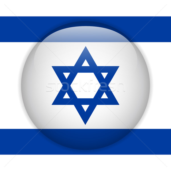 Israel Flag Glossy Button Stock photo © gubh83