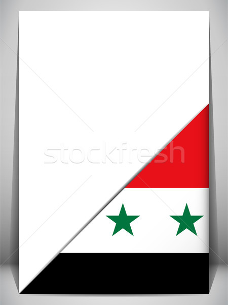 Syria Country Flag Turning Page Stock photo © gubh83