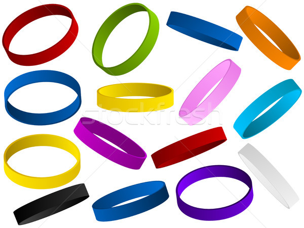Set of colorful wristband Stock photo © gubh83