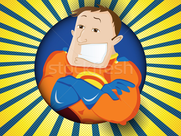 Stock photo: Super Hero Dad. Happy Fathers Day