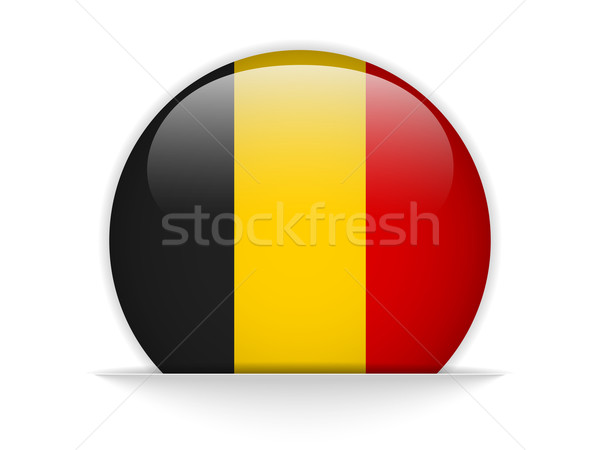 Belgium Flag Glossy Button Stock photo © gubh83