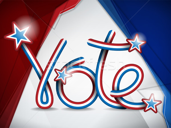 Oy ABD başkanlık seçim şerit vektör Stok fotoğraf © gubh83