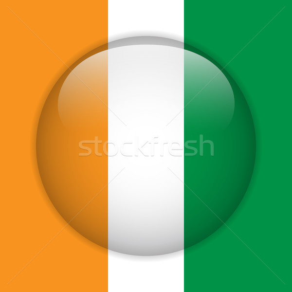 Ierland vlag glanzend knop vector glas Stockfoto © gubh83