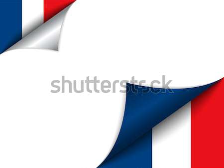 France Country Flag Turning Page Stock photo © gubh83