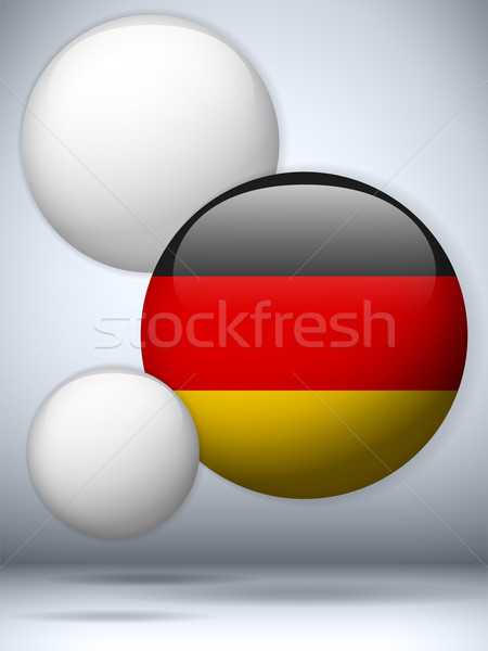 Foto stock: Alemanha · bandeira · botão · vetor · vidro