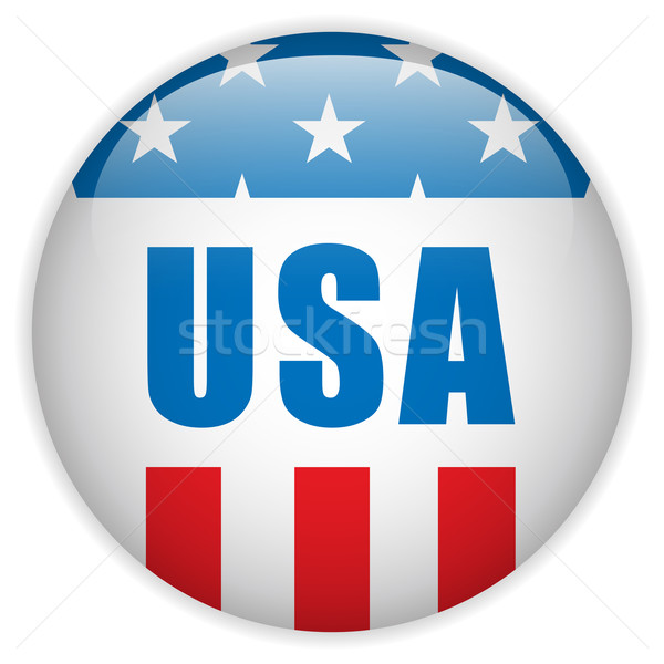 Egyesült Államok nap gomb vektor felirat kék Stock fotó © gubh83
