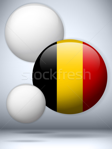 Belgium Flag Glossy Button Stock photo © gubh83