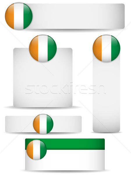 Ireland Country Set of Banners Stock photo © gubh83