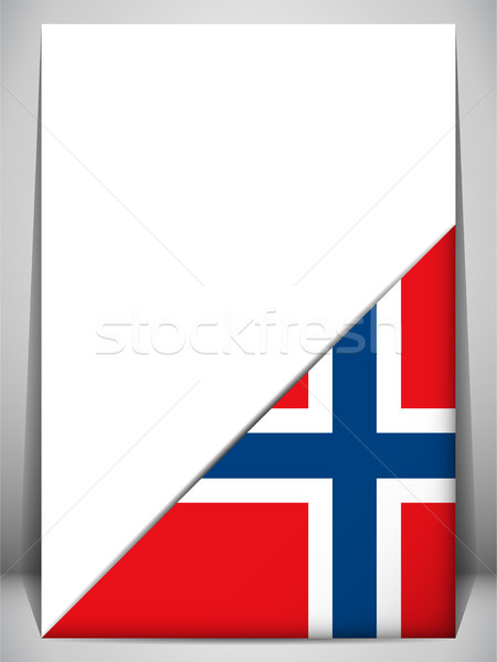 Norway Country Flag Turning Page Stock photo © gubh83