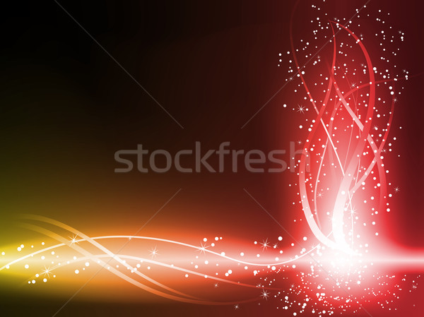Red an Yellow Colorful Glowing Lines Background. Stock photo © gubh83