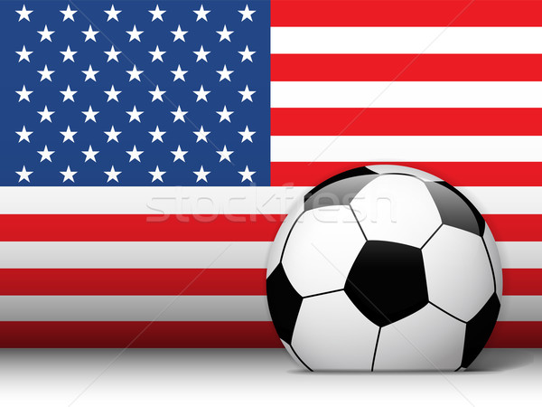 United States Soccer Ball with Flag Background Stock photo © gubh83