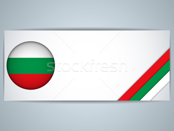 Болгария стране набор Баннеры вектора бизнеса Сток-фото © gubh83