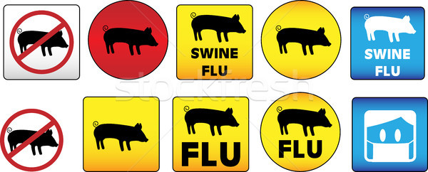 Swine Flu Signs Stock photo © gubh83