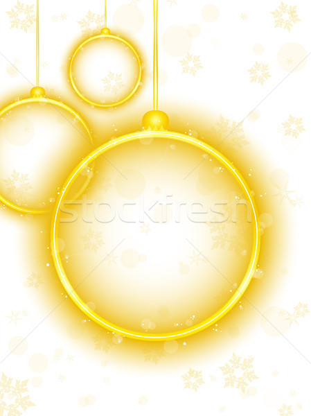 氖 聖誕節 球 白 向量 商業照片 © gubh83