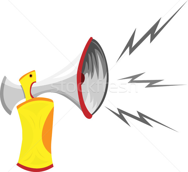 Air Horn Cartoon Isolated on White.  Stock photo © gubh83