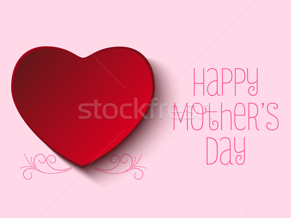 Boldog anya nap szív vektor papír Stock fotó © gubh83