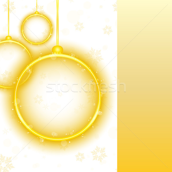 氖 聖誕節 球 白 向量 商業照片 © gubh83