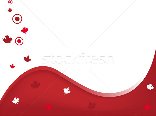 Canada ondulés première bleu rouge liberté [[stock_photo]] © gubh83