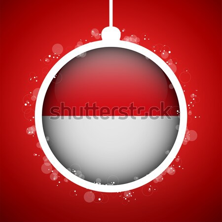 Vrolijk christmas Rood bal vlag Thailand Stockfoto © gubh83