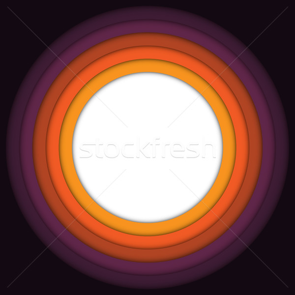 Halloween frame cirkel streep vector papier Stockfoto © gubh83