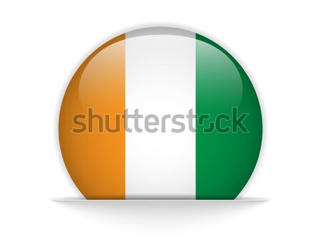 Ierland vlag glanzend knop vector glas Stockfoto © gubh83